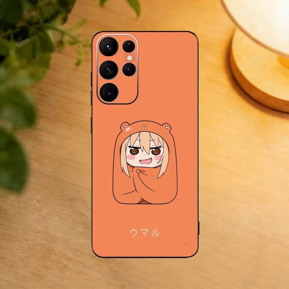 Mimouto!Umaru-Chan Phone Case For Samsung S25,24,23,22,30,21,10,9,Ultra,Plus,Lite Soft Black Case
