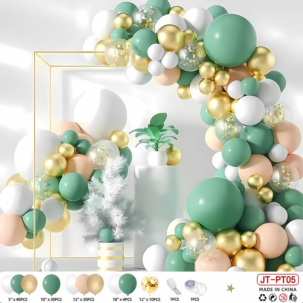 Retro Birthday Balloon Party Decoration Scene Arrangement Supplies Opening Set Balloon Chain