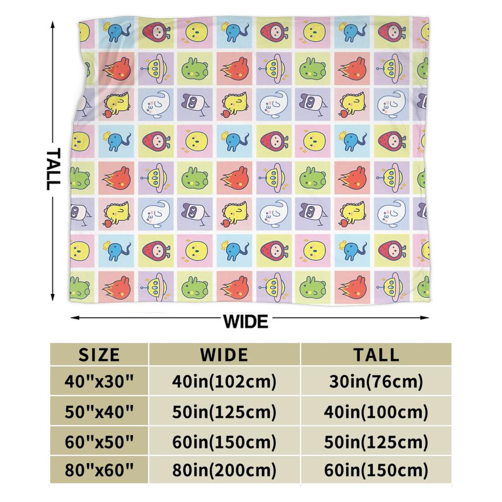 Tamagotchis Flannel Blankets  Funny Throw Blanket for  Sofa Bedding Lounge 200x150cm Quilt