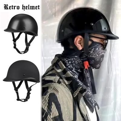 Amerikanischer Retro-Helm, Motorrad-Halbhelm, Deutscher Stil Motorrad-Schaufelhelm, Japanischer Stil Cruising Elektrofahrzeug sa
