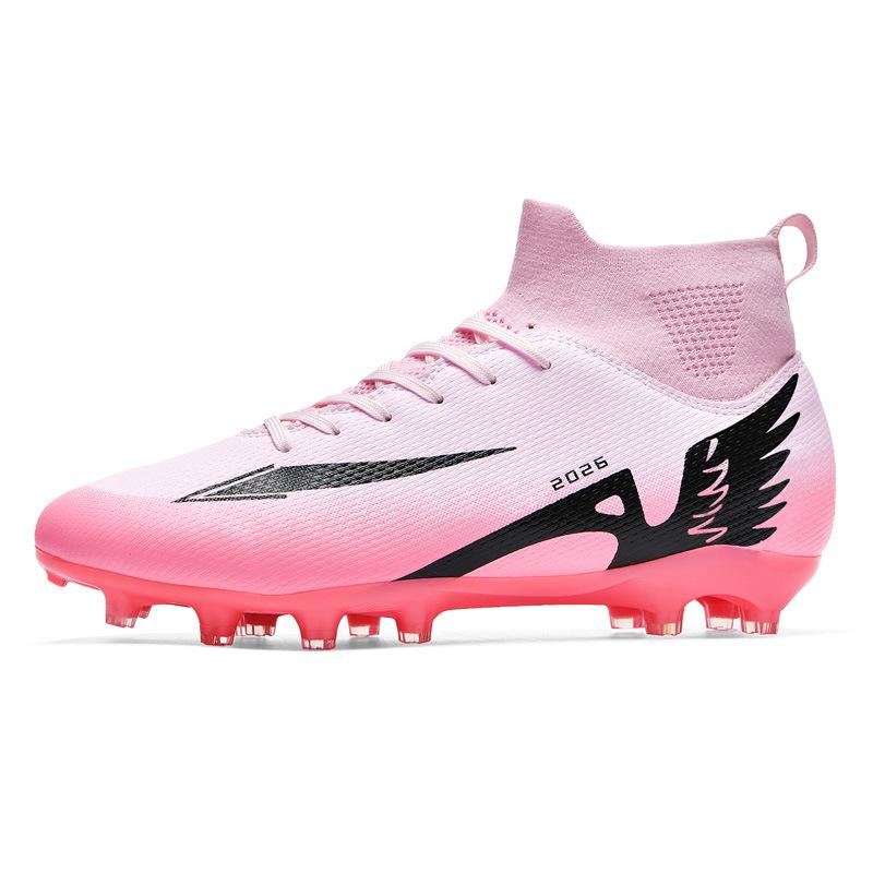 

High-Top Football Shoes Tf Broken Nails Artificial Turf Ag Nails Leather Feet Boys And Girls Children Students Training Shoes 41