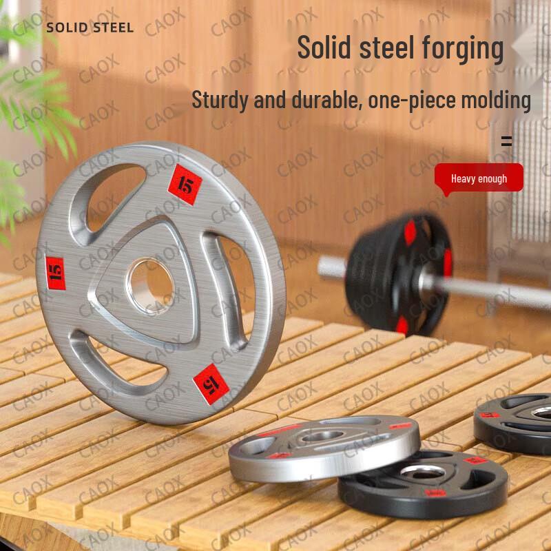 CAOX Rubber-Coated Barbell Weightlifting Set