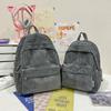 Schoolbag Casual School Bag Female Korean Edition Japanese Junior High School College Student Simple Backpack Size Lightweight Casual Bag