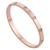 6mm 4mm Steel Womens Buckle Fashion Jewelry Bracelet 18K Vacuum Electroplated Gold Bracelet Mens Couple Holiday Gift