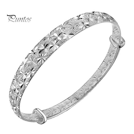 

Женский медный браслет-манжета, регулируемый размер, узор в виде звезды, универсальный аксессуар, ювелирный подарок серебро белый