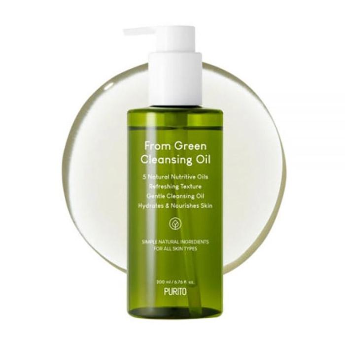 Purito From Green Cleansing Oil – Gentle Vegan Oil Cleanser with Plant-Based Oils, Korean