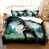 Dinosaur Animal Pattern Three-Piece 3D Digital Printing Quilt Cover Pillowcase Bedding