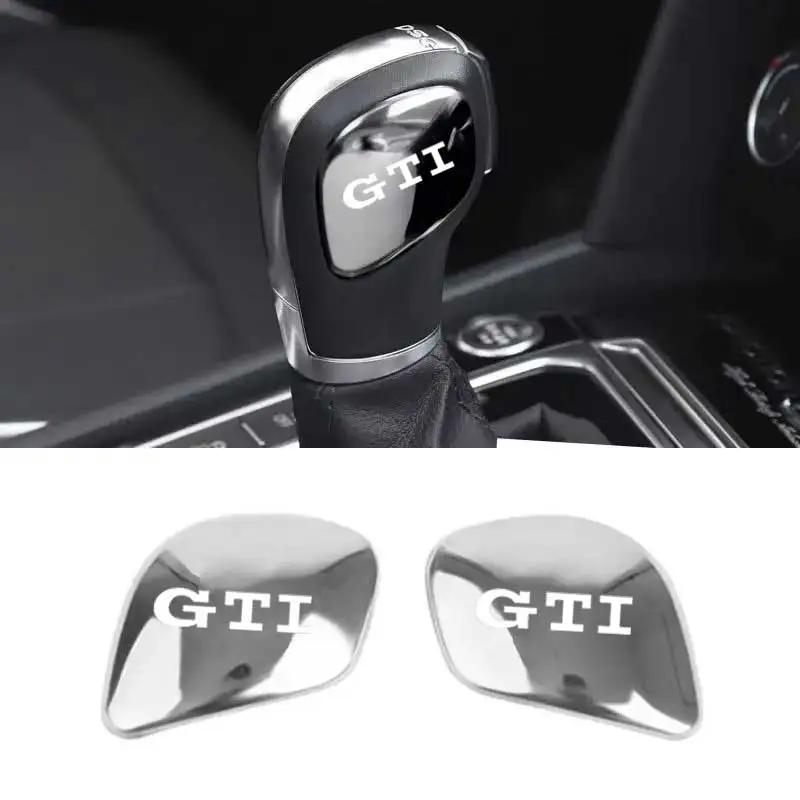 

2026 Hot For Volkswagen VW Car Gear Shift Knob Head Sticker Trim for Volkswagen VW GTI Polo CC Golf 7 6 Bora Tiguan Passat B5 B6 синій