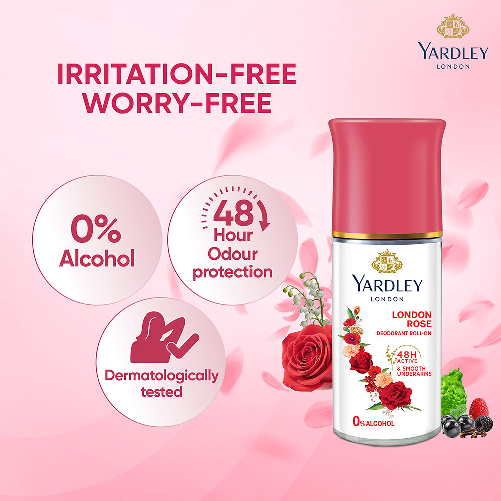 Yardley London Deodorant antiperspirant roll-on pentru femei