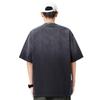 Men's Trendy Gradient Wash Short-Sleeve Letter Print T-Shirt - Loose Fit, Plus Size, Summer Style