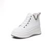 8556 White Shoes Women's 2025 Autumn New High-top Sports and Leisure Shoes Board Shoes Fashion Versatile Women's Shoes Genuine