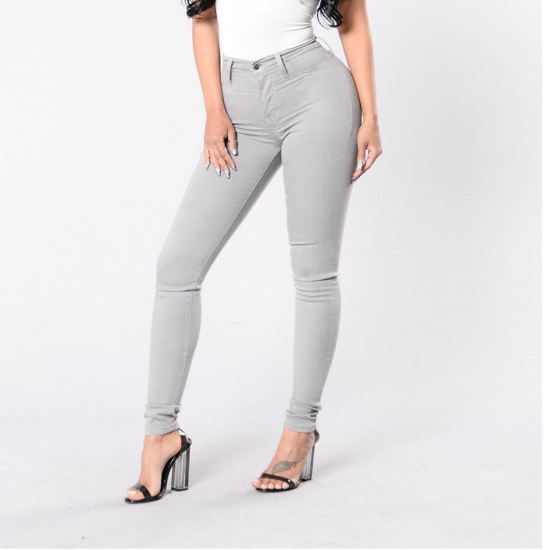 Women's European and American Fashion Slim Stretch Denim Pants