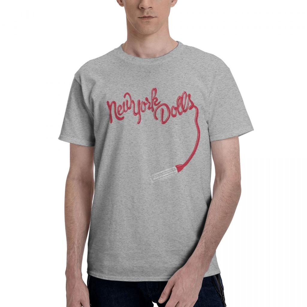 New York Dolls Lipstick Logo 100 Cotton Casual Breathable Confortable Summer Funny Ugus TShirts Funny Gifts