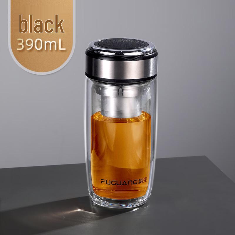 Fuguang Double-Layer Glass Tea & Water Bottle