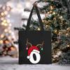 Christmas Letter Print Messenger Bag Student Casual Canvas Bag New