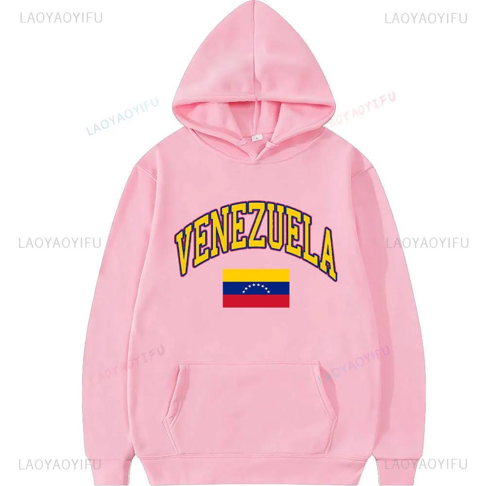 Venezuela Libre Sweatshirt Hasta El Final Con Venezuela Gift for Venezuelans Spring and Autumn Long Sleeve Men Pullovers