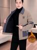 Men's Cotton-Padded Lapel Jacket - Thick, Warm, Casual Wear for Autumn and Winter