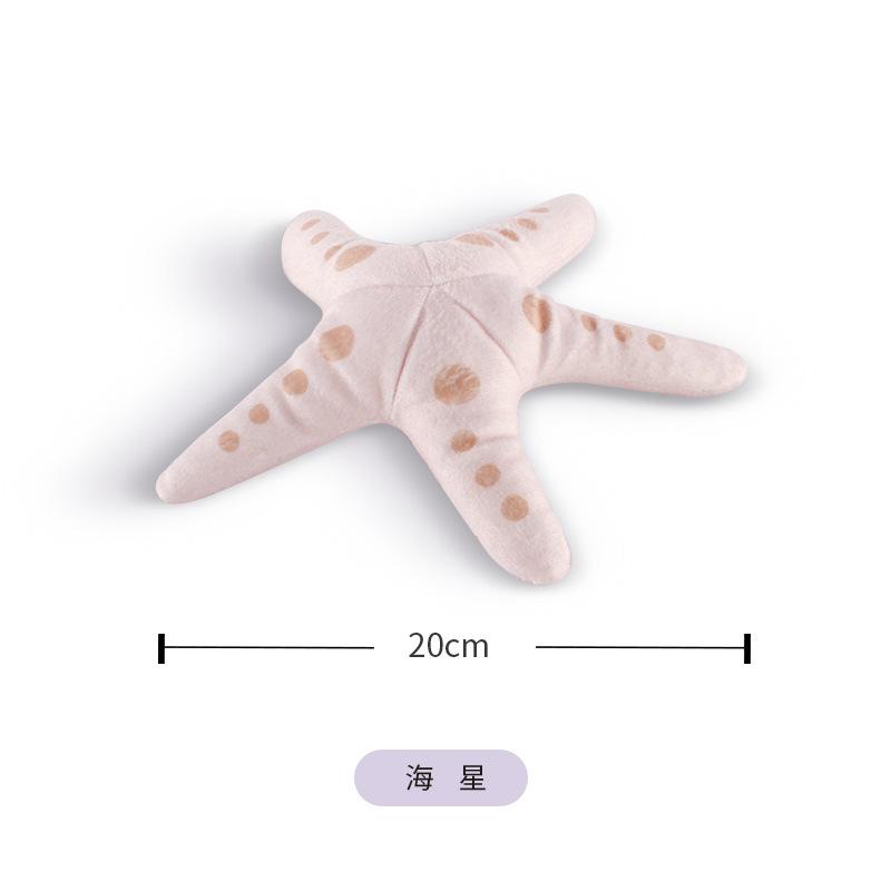Simulation Fruits Vegetable Marine Animal Plush Toy Watermelon Pumpkin Crab Starfish Scallop Carp Soft Stuffed Plushie Doll Gift