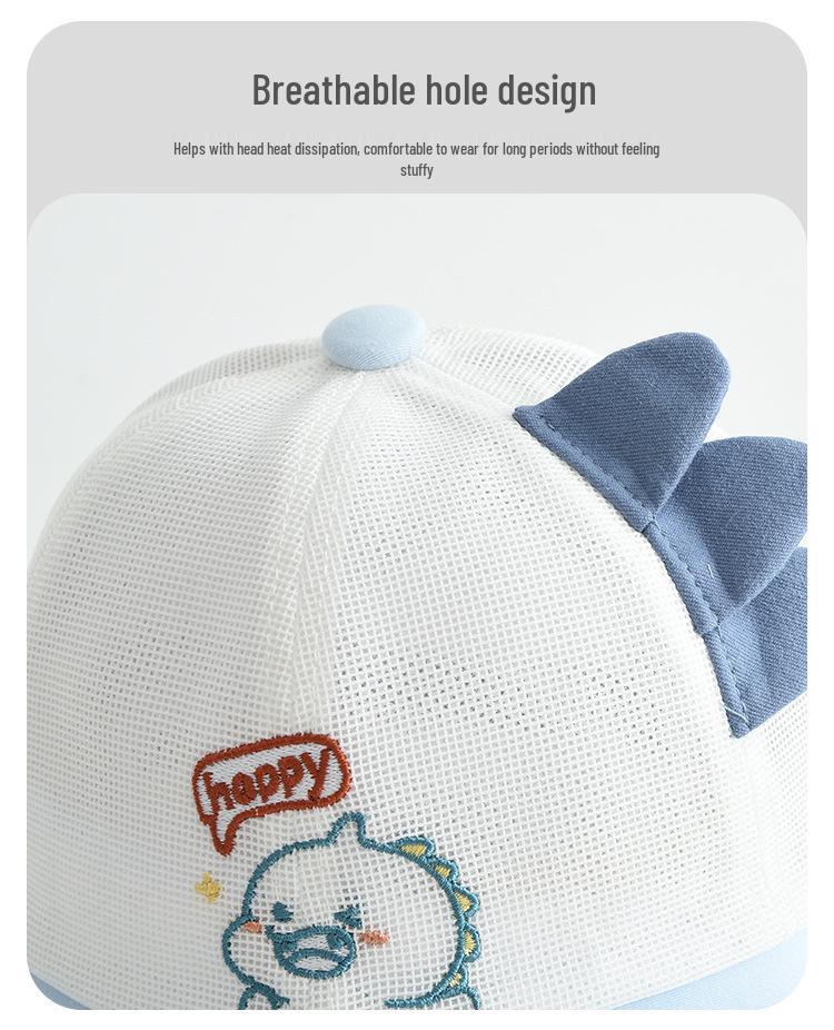 Children's Cartoon Dinosaur Bucket Hat - Outdoor Breathable Sun Hat