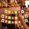 Thanksgiving Pumpkin Bunting, Fall Party Decorations for Home