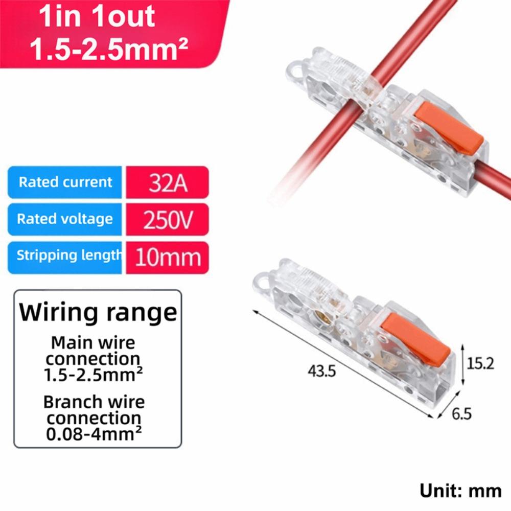 New Mini Quick Terminal Block T type Universal Fast Connector Wiring Connector Electrical