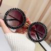 Fashion Rhinestone Sunglasses Steampunk Women Spectacles Convenient Beach Party Sun Glasses  Travel