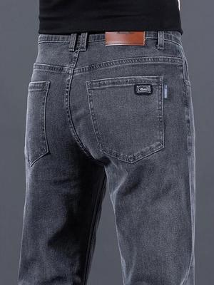 Trendy herenjeans met rechte pijpen voor de lente en herfst - Losse, casual en veelzijdige modieuze broek