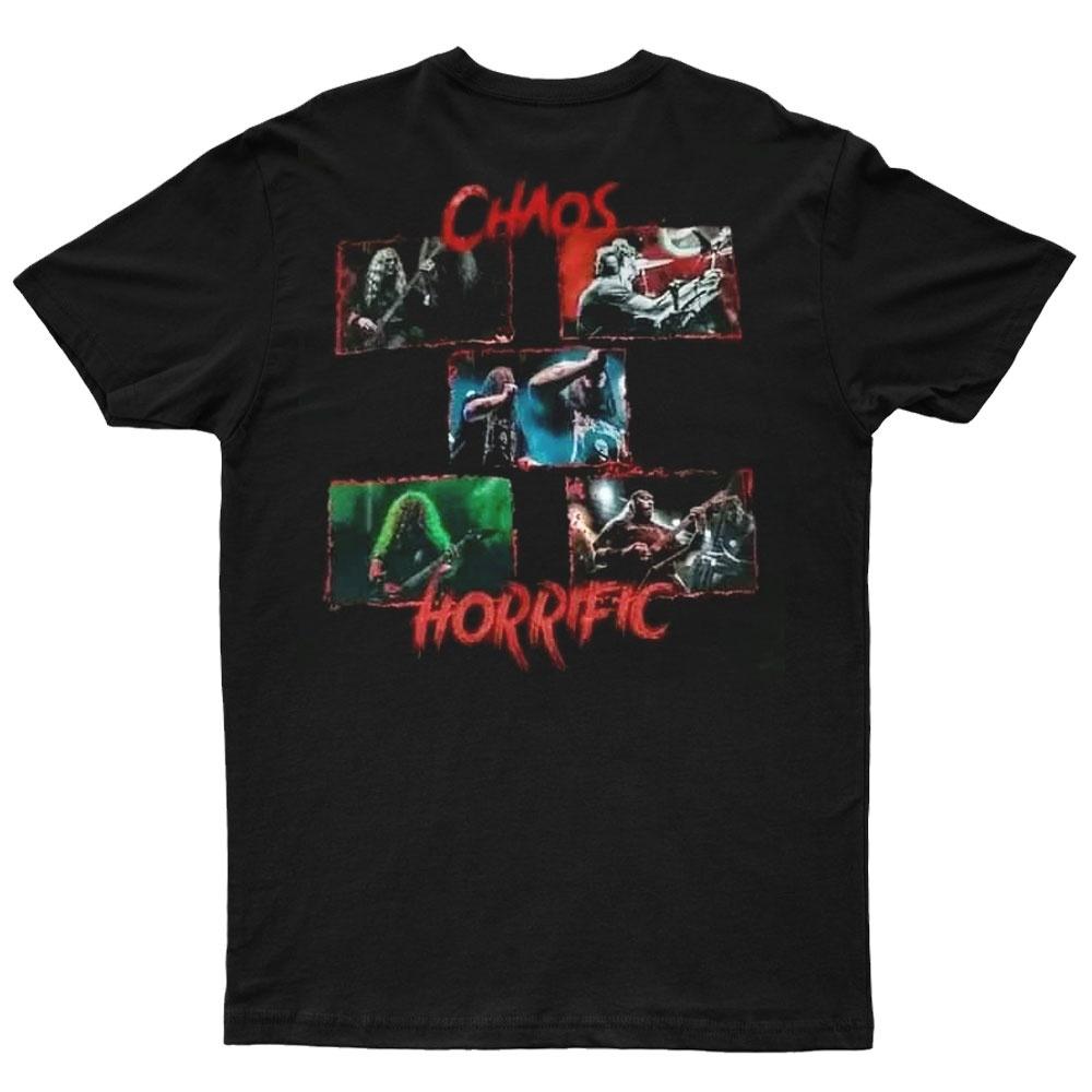 2025 New CANNIBAL CORPSE - Chaos Horrific Cover Printed Unisex Street Fashion Trend Short Sleeved Pure Cotton Round Neck