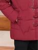 Elderly Women's Winter Jacket: Fleece-Lined Cotton Coat, New Chinese Style, Ideal for Mothers and Grandmothers