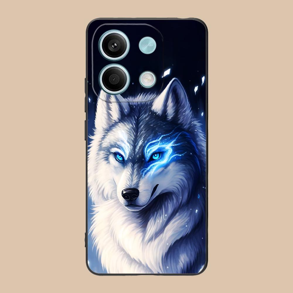 Fashion Wolf Mobile Phone Case for POCO F7 F6 F5 F4 F3 F2 Pro GT C75 C71 C65 C61 C40 Pro Ultra Colorful Printing Cover Cover