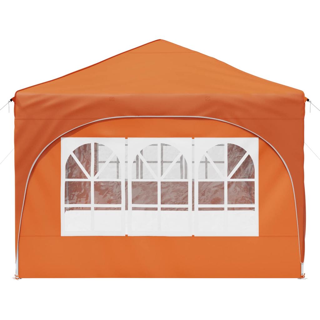 Pop Up Party Tent 575 X 288 X 245 Cm Orange Oxford Fabric