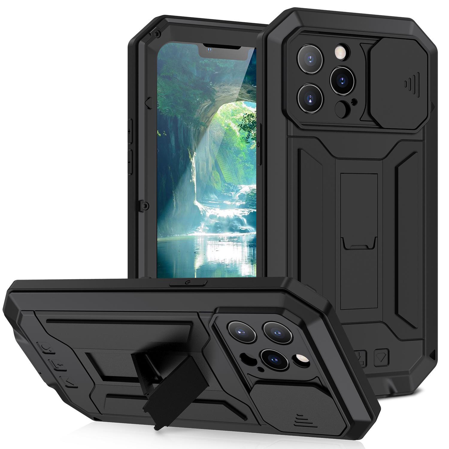 

Apple 15 Pro Multi-Proof Mirror Case & Samsung S21/S22 Slide Cover Anti-Drop Case Samsung S21 Ultra чёрный