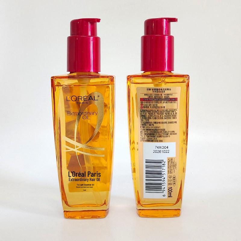 L Oréal Extraordinary Hair Oil - 100ml, Anti-Frizz & Long-Lasting Fragrance for Permed or Dyed Hair.