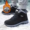 Бренд Мужские Снежные Ботинки Водонепроницаемые Кроссовки Теплые Плюшевые Ботинки Уличные Нескользящие Пара Походные Ботинки Рабочая Обувь Зимняя Обувь