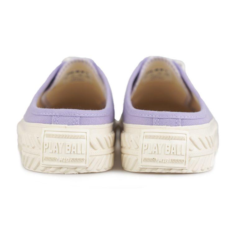 MLB Playball Mule Mules Slip Resistant Abrasion Resistant Low top Canvas Shoes Unisex Violet 32SHS1111-07V
