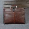 Men's Casual One-shoulder Messenger Trendy Bag Crazy Horse Leather Men's Bag Retro Handbag Simple Atmosphere File Bag