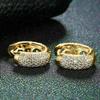 Earrings, Micro-inlaid Zircon French Jewelry, Fashionable and Elegant Workplace Accessories
