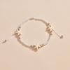 Bohemian Style Starfish Pearl Woven Adjustable Women's Anklet
