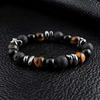 1Pcs Male irregular stone bracelet, striped agate necklace,  accessory, vintage bracelet
