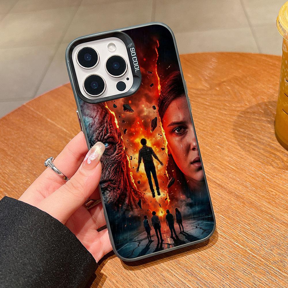 

S-StrangerS T-Things Phone Case for Xiaomi Redmi 14C 13C 12C 10C 9C Note 14 13 12 11 10 S Pro Plus 4G 5G Silver Hard Cover Redmi 9C