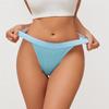 FINETOO 1Pc Free Thongs Woman Seamless Panties Women Sexy Low-waist Underwear Solid G-string Breathable T-back Female Lingerie