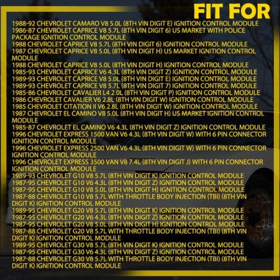 Control For Ignition Module IMPALA Geo SYCLONE Isuzu Buick Cadillac LX340