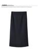 2025 Autumn/Winter Women's Simple Literary Lambswool Midi Pencil Skirt