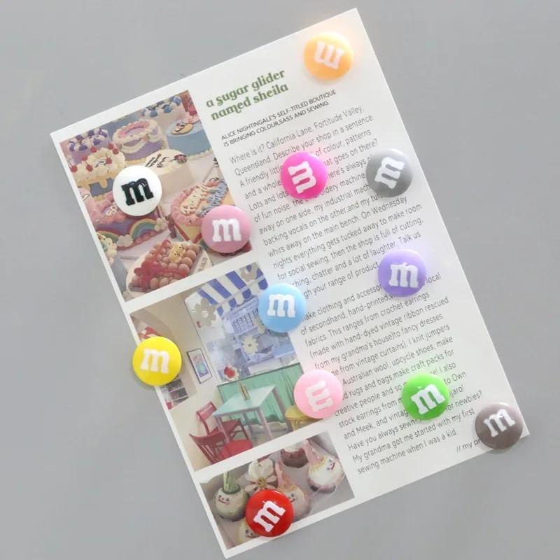 5/10/15 buc Magneți Frigider Color M Notă Mesaj Cadouri Po Drăguț Acasă Autocolant Magnetic Papetărie Magnet Decor Frigider