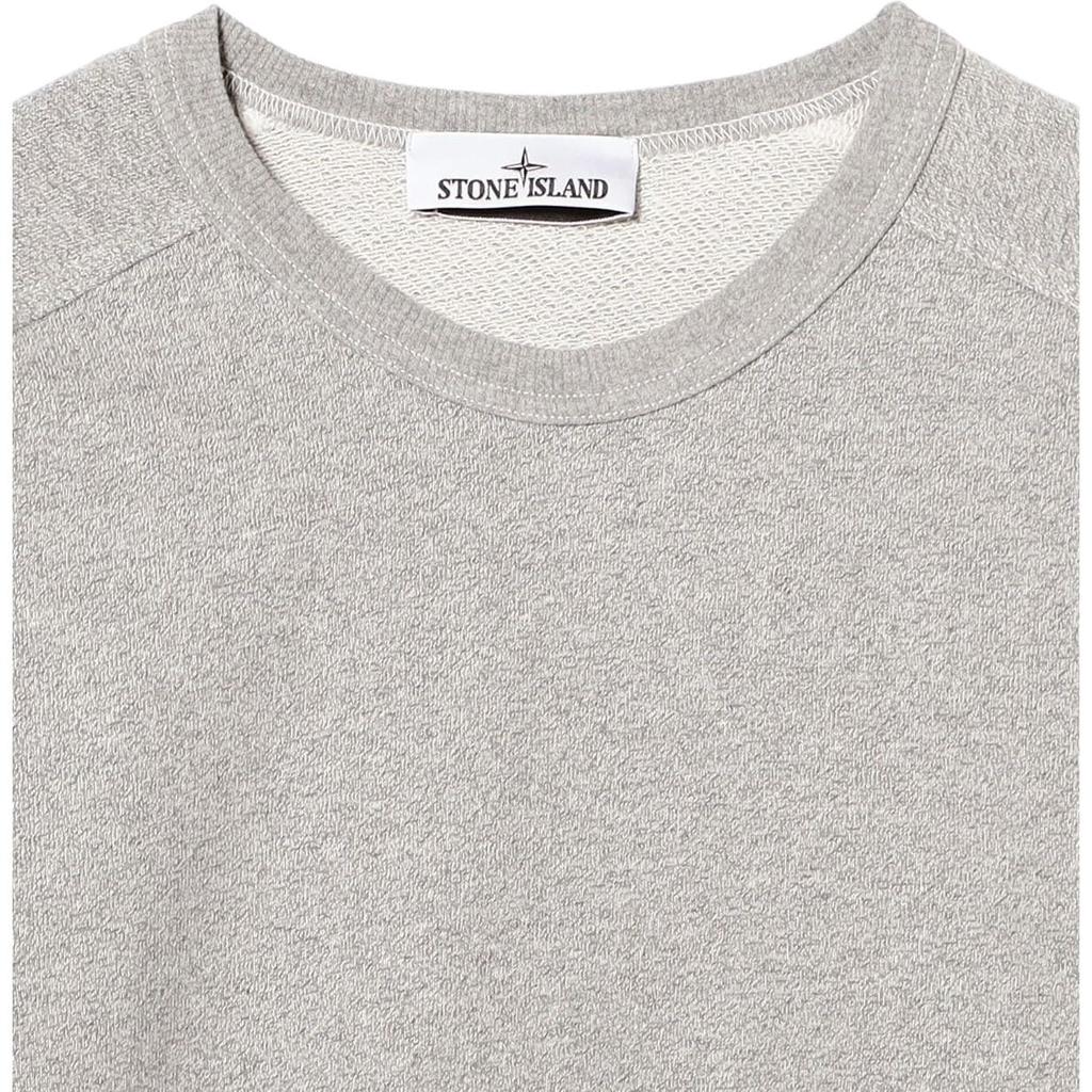 Stone Island Mixed Color Fleece Crewneck Sweatshirt Men sweatshirts Heather-Grey L1S15-6100022-S0329