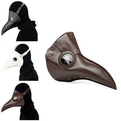 Cosplay Requisiten Lange Nase Schnabel Steampunk Vogelmaske Cartoon Lustig Pestdoktor Maske Kunststoff Halloween Vogelmaske Maskenball