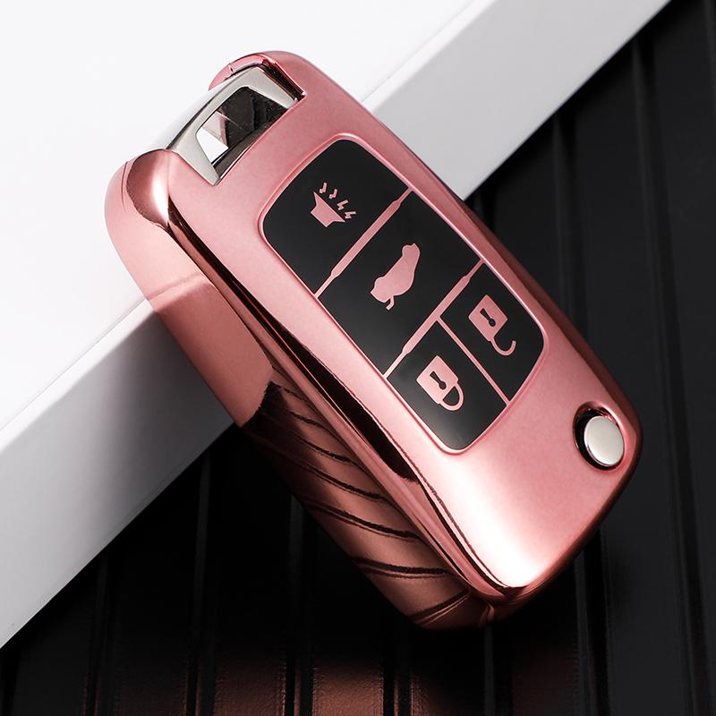 

For Chevrolet Cruze Aveo Trax Sail Malibu Captiva Opel Vauxhall Astra J Corsa Insignia Mokka Tpu Shell Car Flip Key Case Cover