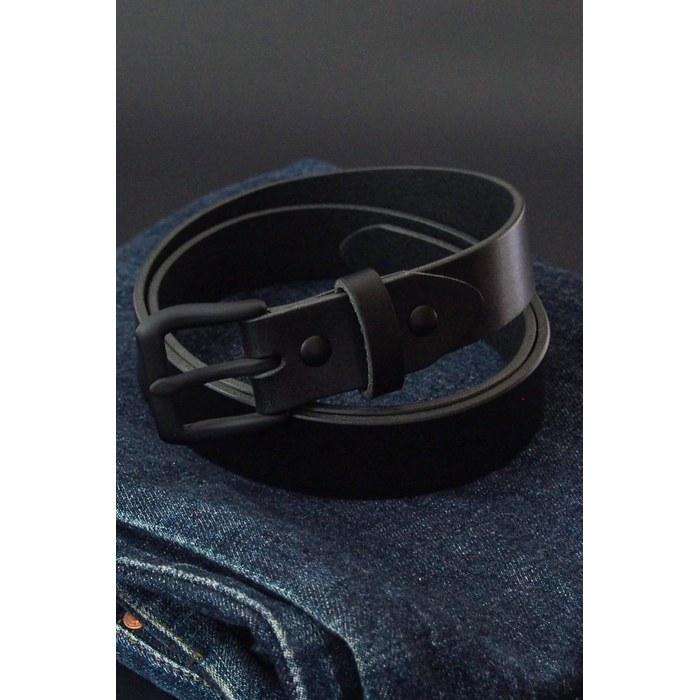[Koguma Belt] Belt Black, Tochigi Leather, Atelier Black, Made in Japan, Cowhide Genuine Leather, 30mm Width, KGMCB-0007, Approx.