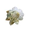 Pearl Camellia Brooch: High-End Luxury Women's Clothing Accessory Waist Cincher Buckle & Garment Clip Ornament.