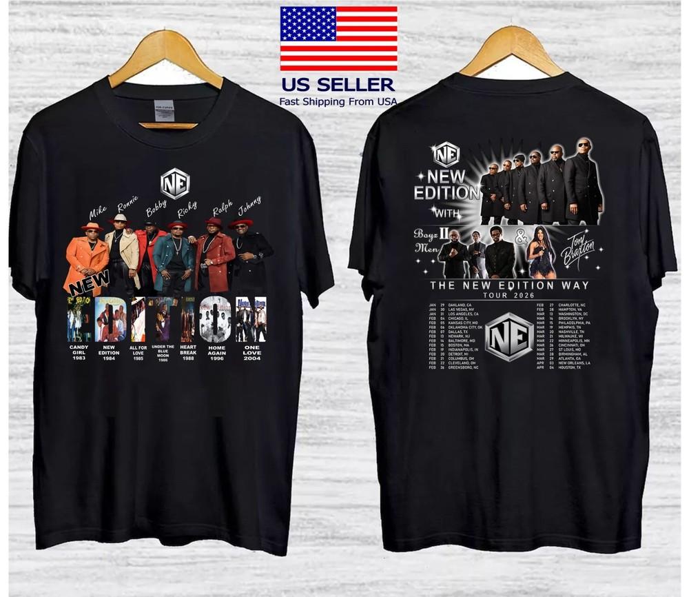 NE The New Edition Way Tour 2026 TShirt Toni Braxton Shirt Unisex T-Shirt XXXXL